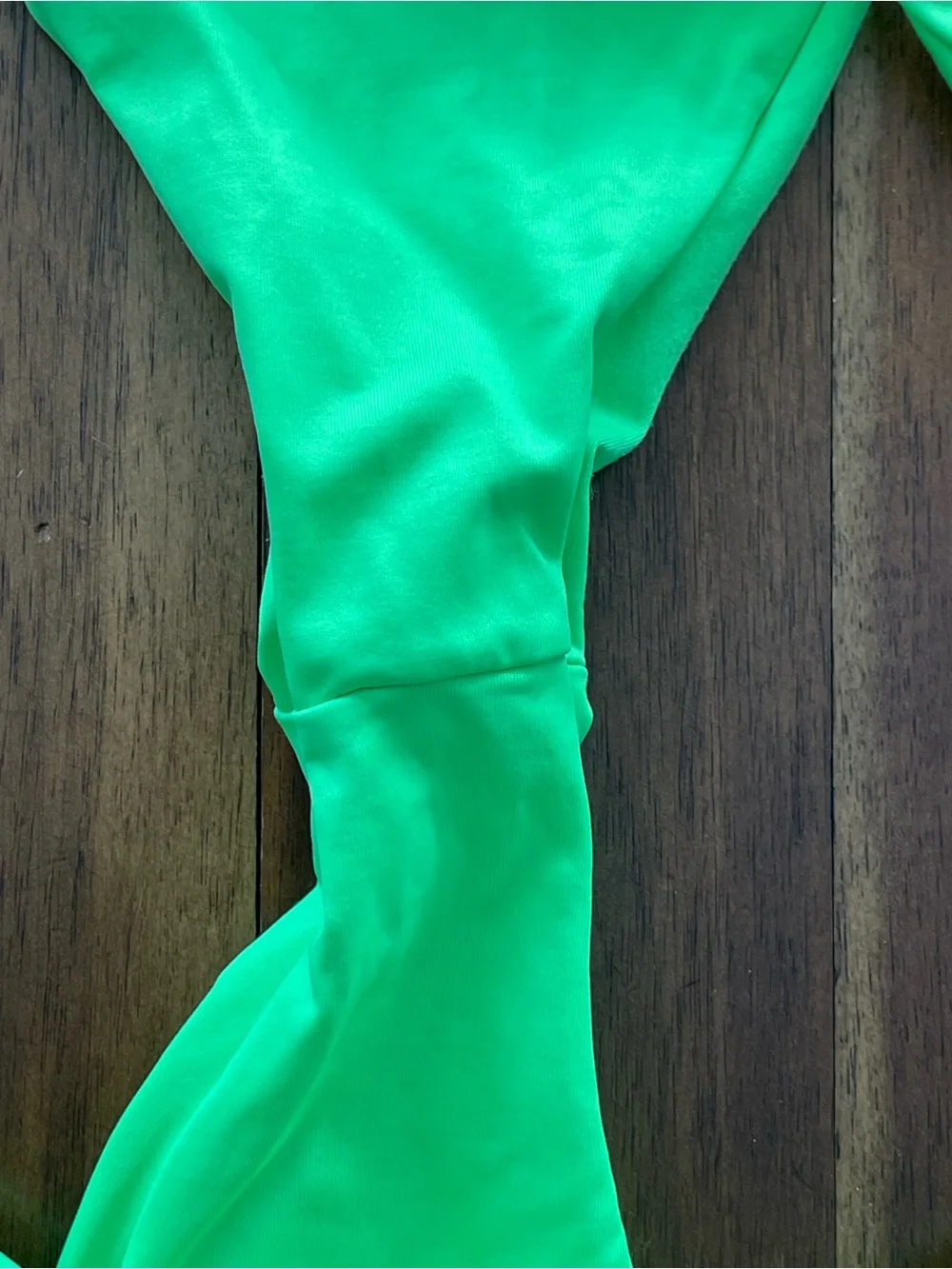 Frankie’s Bikinis neon green bikini set